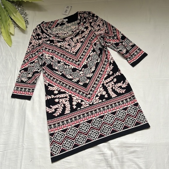 ⭐️nwt Cleo Mixed Print Shift Dress⭐️ - Picture 6 of 10